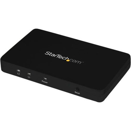 StarTech.com HDMI Splitter 1 In 2 Out - 4k 30Hz - 2 Port - Aluminum - HDMI Multi Port - HDMI Audio Splitter ST122HD4K