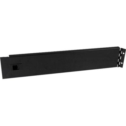 StarTech.com Blanking Panel - 2U - Hinged Rack Panel - 19in - Steel - Black - TAA Compliant - Tool-less Installation RKPNLHS2U