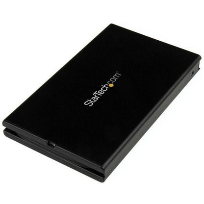 StarTech.com USB-C External Hard Drive Enclosure - USB 3.1 Type C - Integrated USB C Cable - SATA 6Gpbs - SSD/HDD Enclosure S251BU31C3CB