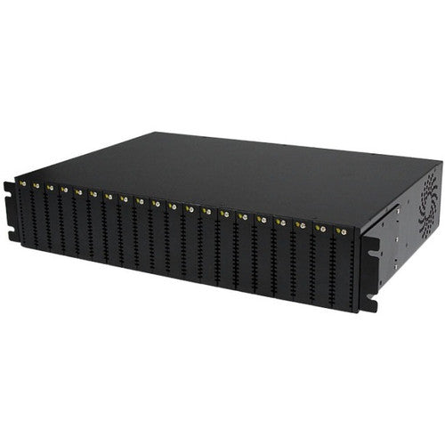 StarTech.com 20-Slot 2U Rack Mount Media Converter Chassis for ET Series 2 ETCHS2U