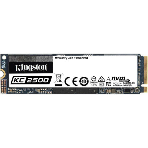 Kingston KC2500 1 TB Solid State Drive - M.2 2280 Internal - PCI Express NVMe (PCI Express NVMe 3.0 x4) SKC2500M8/1000G