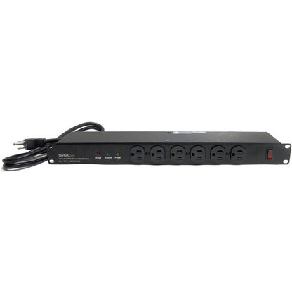 Star Tech.com Rackmount PDU with 16 Outlets and Surge Protection - 19in Power Distribution Unit - 1U RKPW161915