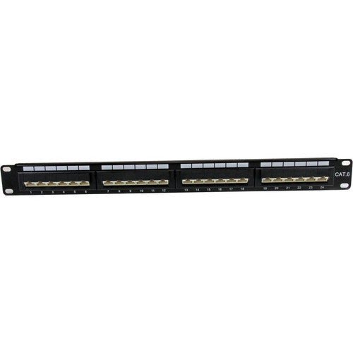 StarTech.com 24 Port 1U Rackmount Cat 6 110 Patch Panel - 45 Degree C6PANL4524