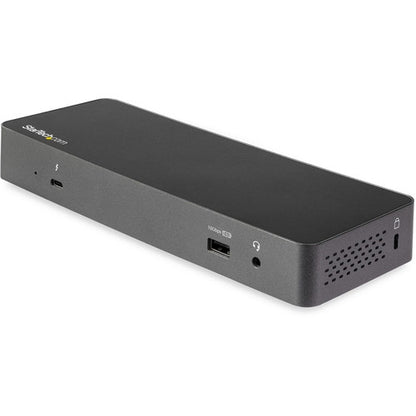 StarTech.com Thunderbolt 3 Dock w/ USB-C Compatibility - 4K60Hz DisplayPort Dual Monitor Laptop TB3 Docking Station - 5x USB, Gbe, 60W PD TB3CDK2DP