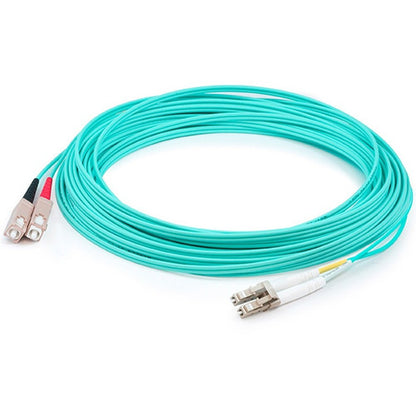 AddOn 4m Laser-Optimized Multi-Mode fiber (LOMM) Duplex SC/LC OM4 Aqua Patch Cable ADD-SC-LC-4M5OM4