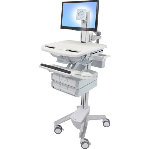 Ergotron StyleView Cart with LCD Pivot, 6 Drawers SV43-1360-0