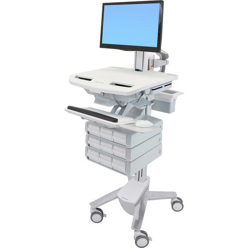 Ergotron StyleView Cart with LCD Pivot, 9 Drawers SV43-1390-0