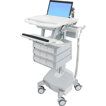 Ergotron StyleView Laptop Cart, LiFe Powered, 9 Drawers SV44-1192-1