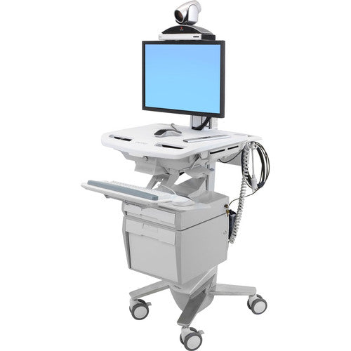 Ergotron StyleView Telepresence Cart, Single Monitor SV43-53E0-1