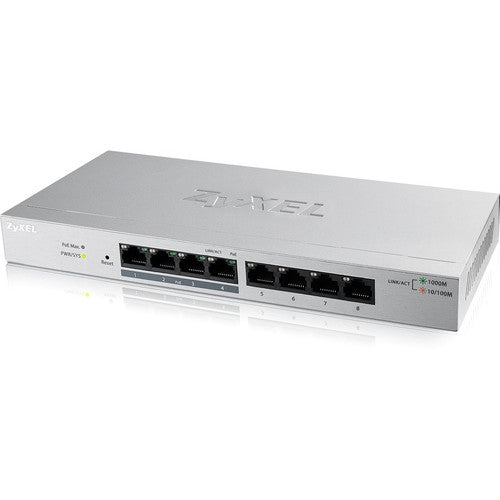 ZYXEL 8-Port GbE Web Managed PoE Switch GS1200-8HP