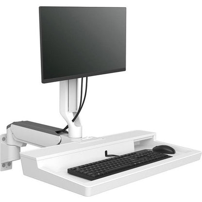 Ergotron CareFit Mounting Arm for Monitor, Mouse, Keyboard, LCD Display - White 45-621-251