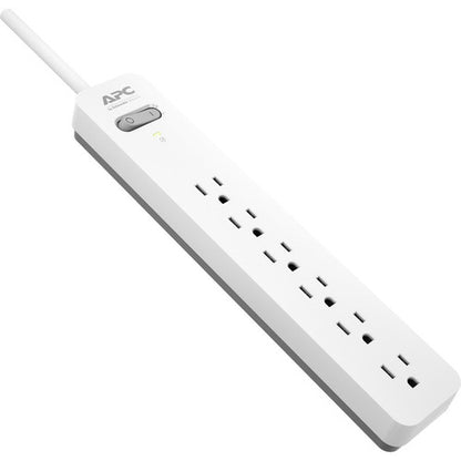 APC by Schneider Electric Essential SurgeArrest 6 Outlet 6 Foot Cord 120V, White and Grey PE66WG