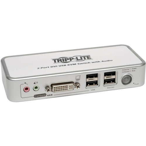 Tripp Lite B004-DUA2-K-R 2-Port DVI/USB KVM Switch B004-DUA2-K-R