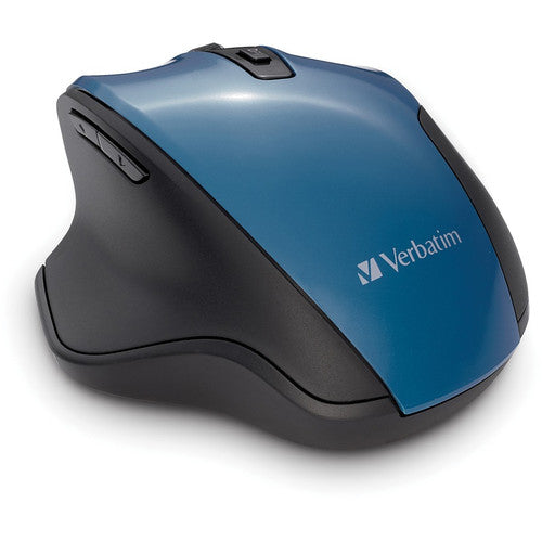 Verbatim Silent Ergonomic Wireless Blue LED Mouse - Dark Teal 70244