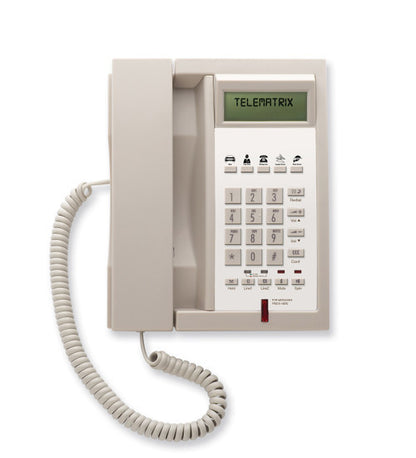 Telematrix 3302IP-MWD5 Single Line SIP Guest Room Phone Ash