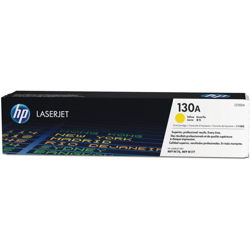 HP 130A Original Laser Toner Cartridge - Yellow Pack CF352A