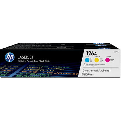 HP 126A (CF341A) Original Toner Cartridge - Tri-pack CF341A