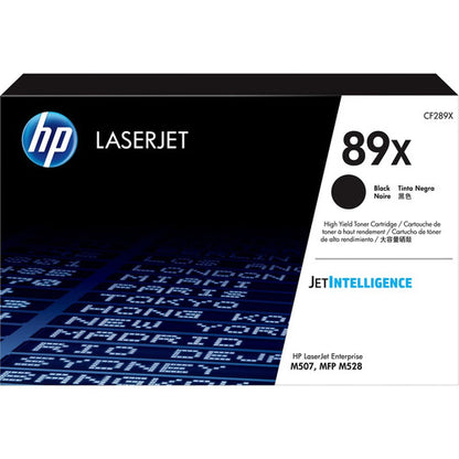 HP 89X (CF289X) Original High Yield Laser Toner Cartridge - Black - 1 Each CF289X