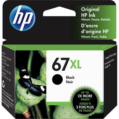 HP 67XL Original High Yield Inkjet Ink Cartridge - Black - 1 Pack 3YM57AN#140