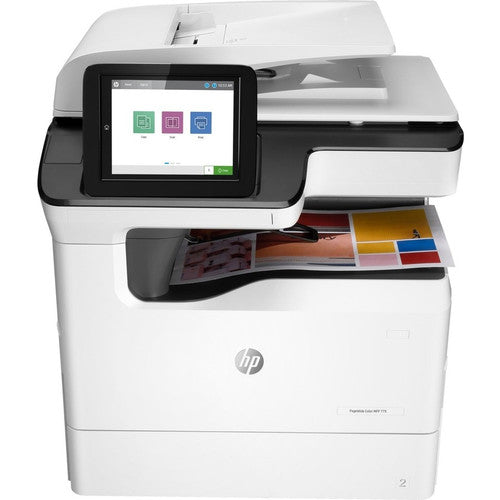 HP 779 779dn Page Wide Array Multifunction Printer-Color-Copier/Scanner-65 ppm Mono/Color Print-2400x1200 Print-Automatic Duplex Print-100000 Pages Monthly-650 sheets Input-Color Scanner-600 Optical Scan-Gigabit Ethernet 4PZ45A#B1H