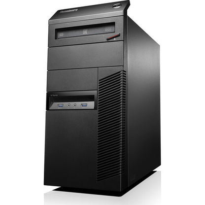 Lenovo ThinkCentre M93p 10A7003RCA Desktop Computer - Intel Core i5 4th Gen i5-4590 Quad-core (4 Core) 3.30 GHz - 8 GB RAM DDR3 SDRAM - 256 GB Serial ATA/600 SSD - Mini-tower - Business Black 10A7003RCA