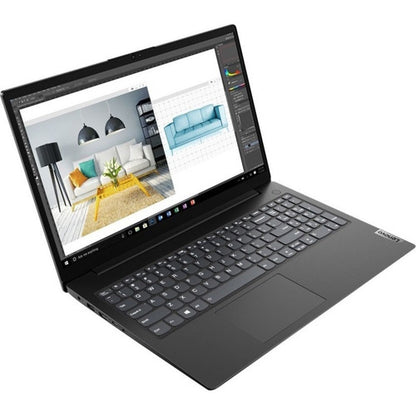 Lenovo V15-ALC 82KD00DFUS 15.6" Notebook - Full HD - 1920 x 1080 - AMD Ryzen 5 5500U Hexa-core (6 Core) 2.10 GHz - 8 GB Total RAM - 256 GB SSD - Black 82KD00DFUS