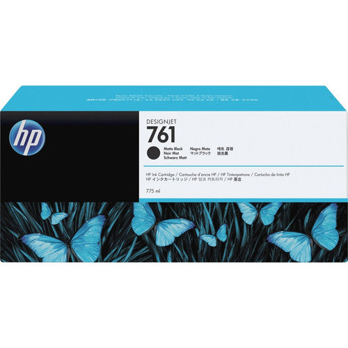 HP 761 (CM997A) Original Inkjet Ink Cartridge - Single Pack - Matte Black - 1 Each CM997A