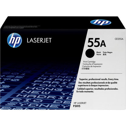 HP 55A Original Laser Toner Cartridge - Black - 1 Pack CE255A