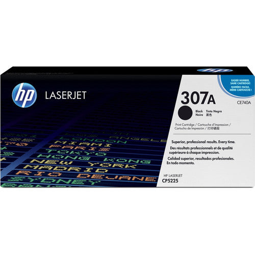 HP 307A (CE740A) Original Laser Toner Cartridge - Single Pack - Black - 1 Each CE740A