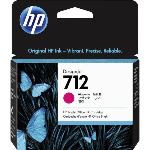 HP 712 Original Inkjet Ink Cartridge - Magenta - 1 Each 3ED68A