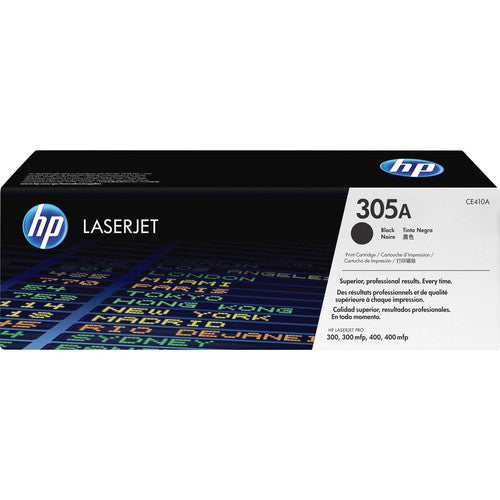 HP 305A (CE410A) Original Standard Yield Laser Toner Cartridge - Single Pack - Black - 1 Each CE410A