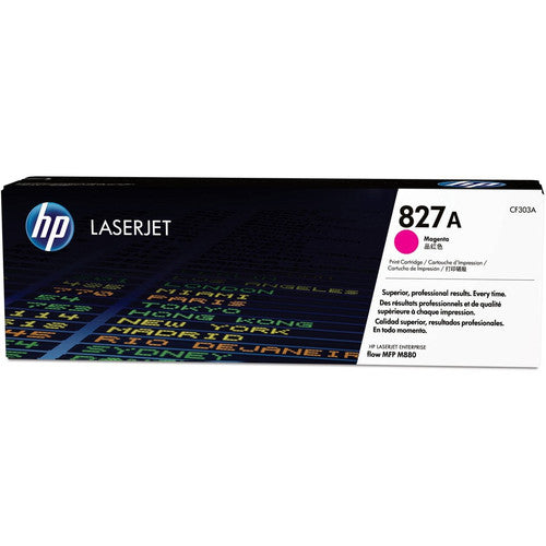 HP 827A (CF303A) Original Standard Yield Laser Toner Cartridge - Single Pack - Magenta - 1 Each CF303A