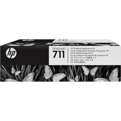 HP 711 Original Inkjet Printhead - Pigment Black, Cyan, Magenta, Yellow - 1 / Pack C1Q10A