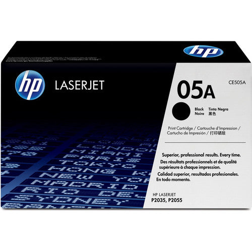 HP 05A Original Laser Toner Cartridge - Black - 1 Pack CE505A