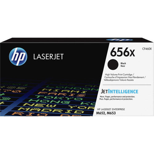 HP 656X (CF460X) Original High Yield Laser Toner Cartridge - Black - 1 Each CF460X