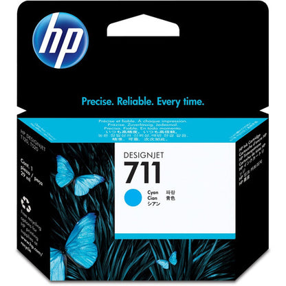 HP 711 (CZ130A) Original Inkjet Ink Cartridge - Single Pack - Cyan - 1 Each CZ130A