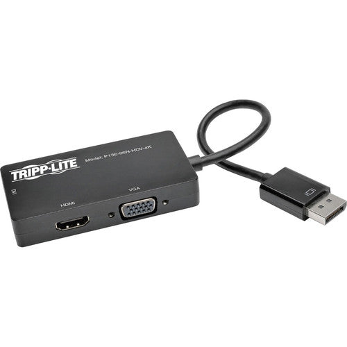 Tripp Lite DisplayPort to VGA / DVI / HDMI 4K x 2K Adapter Converter P136-06N-HDV-4K