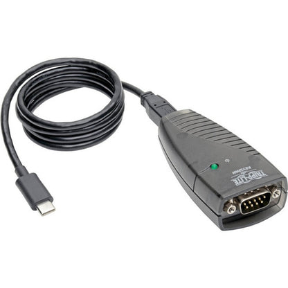 Tripp Lite USB-C to Serial Adapter (DB9) - Keyspan, High-Speed (M/M), Detachable Cable, TAA USA-19HS-C