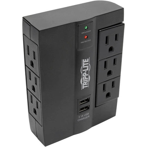 Tripp Lite Protect It! SWIVEL6USB 6-Outlet Surge Suppressor/Protector SWIVEL6USB