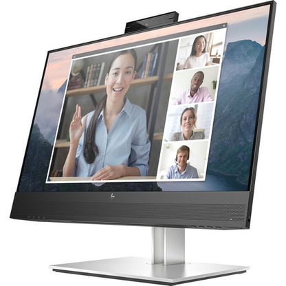 HP E24mv G4 23.8" Webcam Full HD LCD Monitor - 16:9 - Black, Silver 169L0AA#ABA