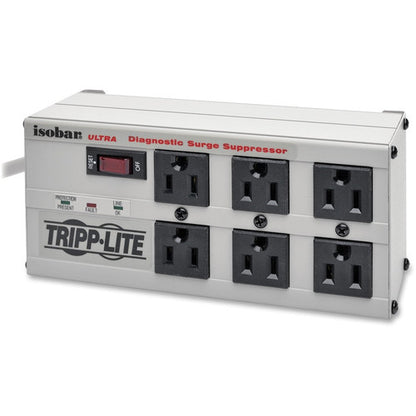 Tripp Lite Isobar Surge Protector Metal 6 Outlet 6' Cord 3330 Joules ISOBAR6ULTRA