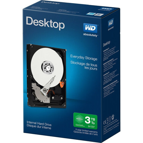 WD WDBH2D0030HNC 3 TB Hard Drive - 3.5" Internal - SATA (SATA/600) WDBH2D0030HNC-NRSN