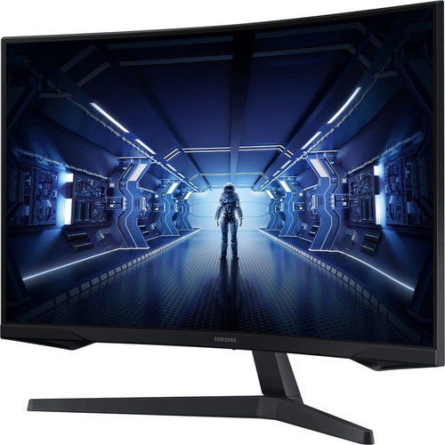 Samsung Odyssey G5 C27G55TQWN 27" WQHD Curved Screen Gaming LCD Monitor - 16:9 - Black LC27G55TQWNXZA