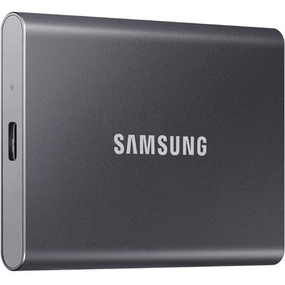 Samsung T7 MU-PC1T0T/AM 1 TB Portable Solid State Drive - External - PCI Express NVMe - Titan Gray MU-PC1T0T/AM