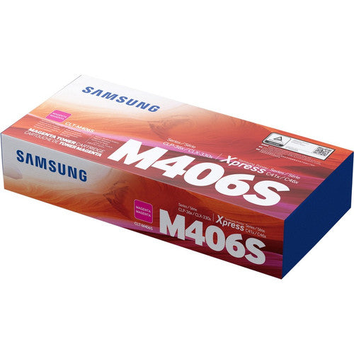 Samsung CLT-M406S Laser Toner Cartridge - Magenta Pack SU256A