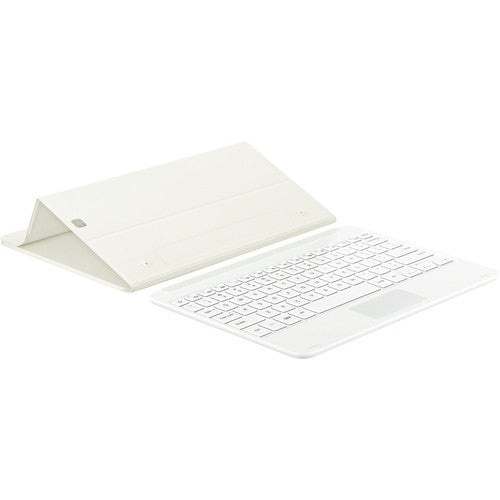 Samsung Keyboard/Cover Case (Book Fold) for 9.7" Tablet - White EJ-FT810UWEGCA