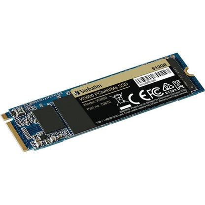 Verbatim Vi3000 512 GB Solid State Drive - M.2 2280 Internal - PCI Express NVMe (PCI Express NVMe 3.0 x4) 70872