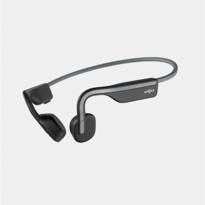 AfterShokz OpenMove Bluetooth Headset with Mic Bone Conduction - Lightweight - Water Resistant IP55 - 6Hr Battery Life - Slate Grey