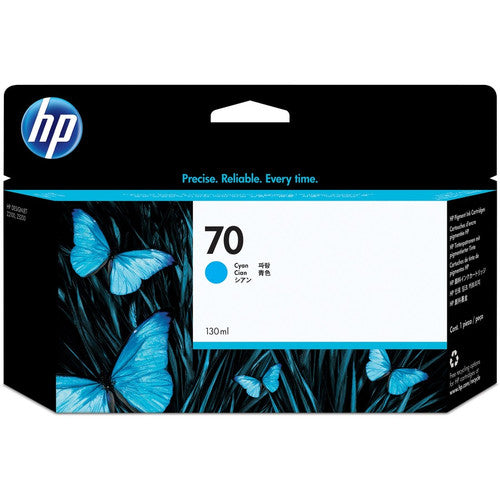 HP 70 (C9452A) Original Inkjet Ink Cartridge - Single Pack - Cyan - 1 Each C9452A