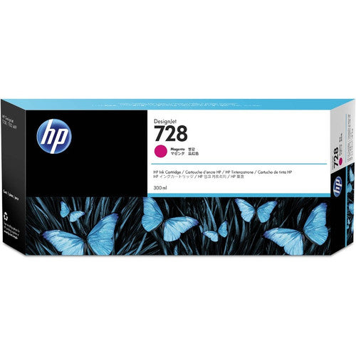 HP 728 Original Extra High Yield Inkjet Ink Cartridge - Magenta Pack F9K16A